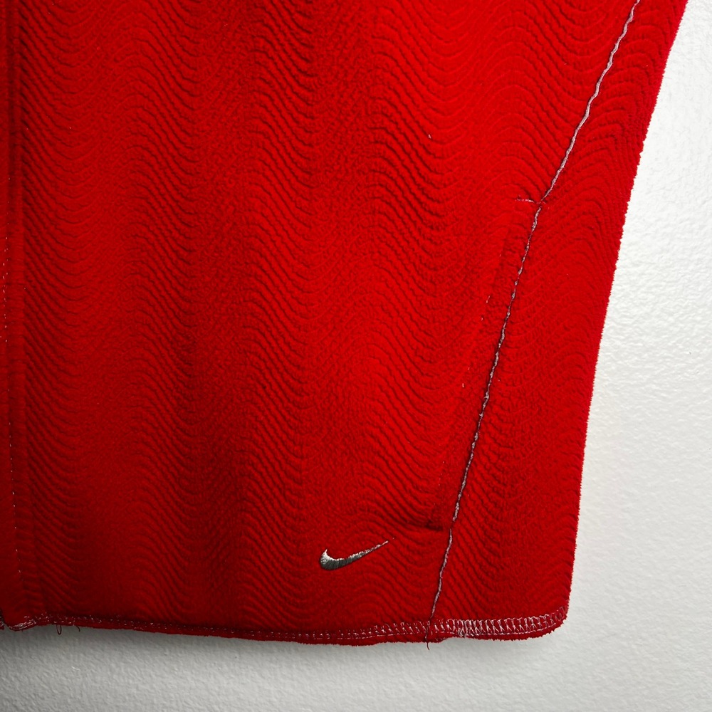 Nike Therma Fit Reversible Hooded Vest Textured Red Gray Boys size large 12-14 - Picture 6 of 14
